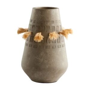 Retting Vase Designed by J Kent Martin | Taupe Grey - Large