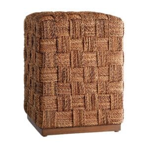 Milos Ottoman Designed by J Kent Martin | Medium - Brown