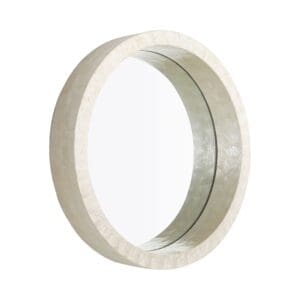 Triton Round Mirror Designed by J Kent Martin | White - Small