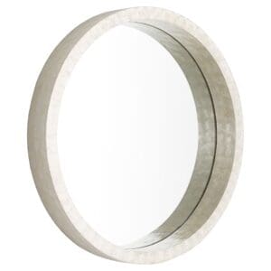 Triton Round Mirror Designed by J Kent Martin | White - Large
