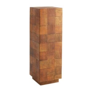 Halma Pedestal Designed by J Kent Martin | Natural Sheesham - Medium