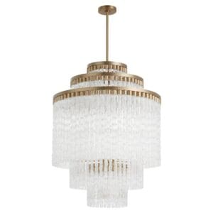 Nobel 18-Light Chandelier - Aged Brass