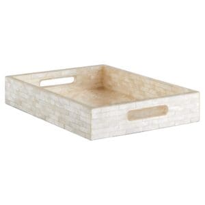 Triton Rectangle Tray Designed by J Kent Martin | Pearl - Small
