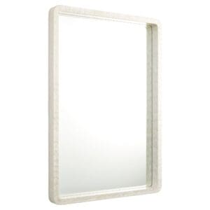 Triton Rectangular Mirror Designed by J Kent Martin | White - Large