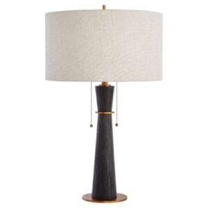 Wright Table Lamp Designed by J Kent Martin | Black | Brass
