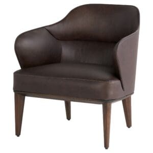 Agata Chair | Dark Brown Leather