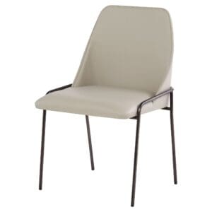 Suez Dining Chair | Taupe Leather