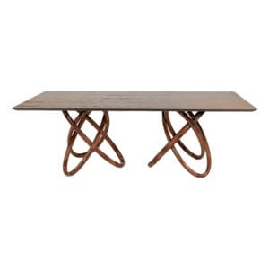Elo Dining Table | Natural | Dark Brown