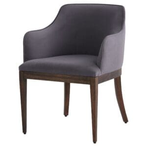 Dublin Chair | Medium Grey Velour