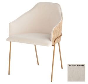 Menfis Dining Chair | Taupe Tight Weave
