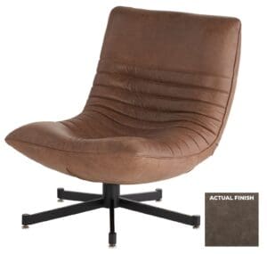 Eduarda Chair | Grey Distressed Leather