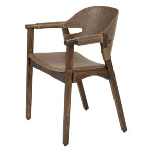 Boss Chair | Medium Brown Distressed Leather