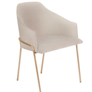 Menfis Dining Chair | Light Tan Velour
