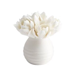 Blooming Fleur Sculpture | White