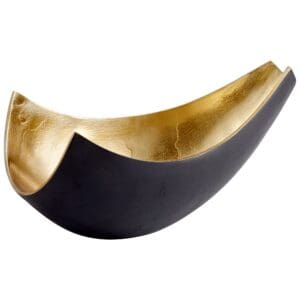 Boema Tray | Matte Black And Gold - Medium