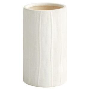 Astreae Cylinder Vase | White