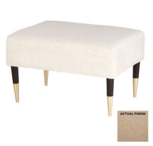 Oscar Ottoman | Camel Chenille | Light Brown