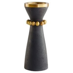 Parvati Candleholder Designed by J Kent Martin |  Black - Medium