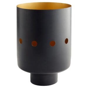 Naktis Vase Designed by J Kent Martin |  Black - Wide
