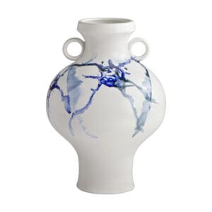 Nola Vase Designed by Seth Vaughn | White | Blue | Black - Short