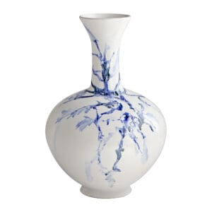 Neos Vase Designed by Seth Vaughn | White | Blue | Black - Medium