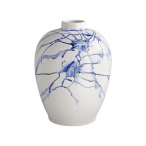 Neos Vase Designed by Seth Vaughn | White | Blue | Black - Small