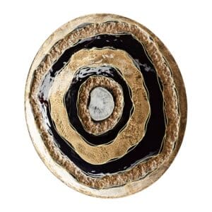 Skipping Rocks Wall Decor | Gold And Black - Small