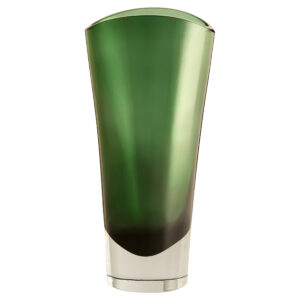 Muzo Vase | Emerald Green | Clear - Medium