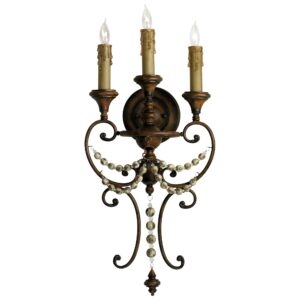 Meriel Wall Bracket 3-Light | Antiqued Sienna