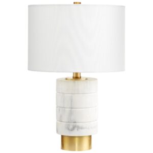 Casper Table Lamp Designed by J Kent Martin | White