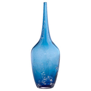 Vero Vase | Blue | Gold | Clear - Large