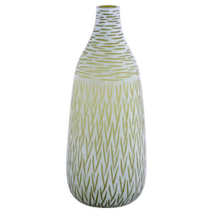 Signo Vase | Green | White - Large