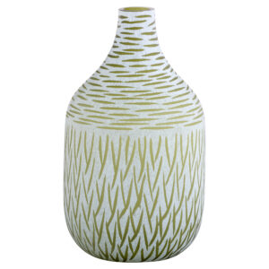 Signo Vase | Green | White - Medium