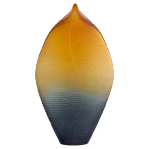 Vesper Vase | Amber | Grey - Small