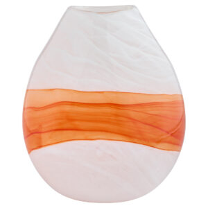 Pacaya Vase | White | Orange - Small