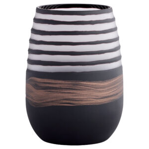Midnight Road Vase | Black | Copper - Large