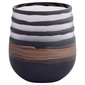 Midnight Road Vase | Black | Copper - Small