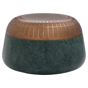 Sofia Box | Green Forest | Antique Brass - Small