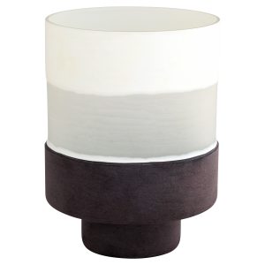 Mesa Vase | Cream | Black - Large