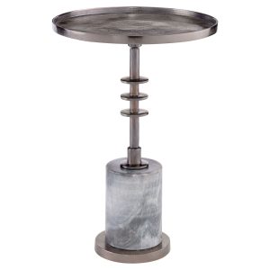Jetson Accent Table Designed by J Kent Martin | Blackened Nickel