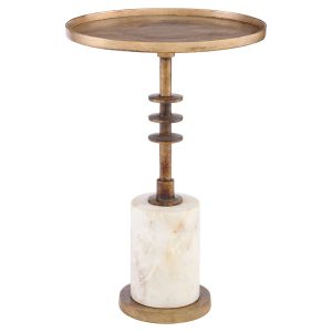 Jetson Accent Table Designed by J Kent Martin | Antique Brass